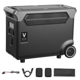 Extra Battery for Portable Power Station, 3840Wh LiFePO4 Extra Expansion Battery with 3 Output Ports for Home Use, Outdoor Camping, Road Trips, R