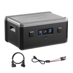 Extra Battery for Portable Power Station, 2160Wh LiFePO4 Extra Expansion Battery with 3 Output Ports for Home Use, Outdoor Camping, Road Trips, R