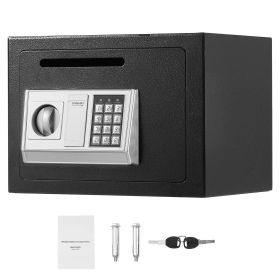 0.6 Cubic Feet Drop Safe, Drop Slot Safe Box with Password and Turn Knob, Heavy Duty Compact Cash Depository Box with a Front Lock Slot for Cash