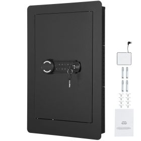 25.59" Tall Wall Safe, 3-Tier Hidden Wall Safe with Keypad, 3 Removable Shelves & 6 Key Holders