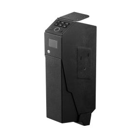 Gun Safe, Slider Handgun Gun Safe with Screen, Fingerprint/Password/Key, 3-Way Quick Access Firearm Case Box with LED for 1 Pistol & Magazine